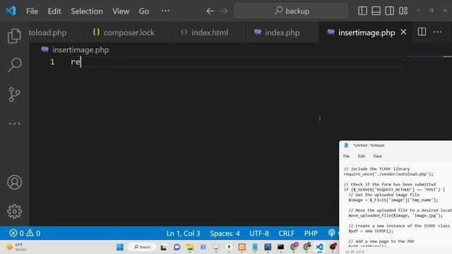 PHP 7 TCPDF Example to Add Image in PDF Document Using HTML5 Form in Browser смотреть онлайн
