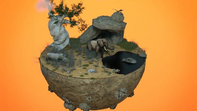 Motion Design | Cinema 4D | Diorama SAVANNA смотреть онлайн