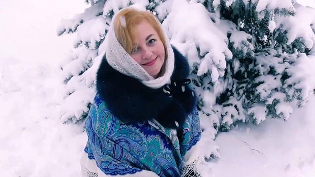 Зимняя сказка❄❄❄☃☃☃ #павловопосадская#шаль#платок#караван#обзор смотреть онлайн