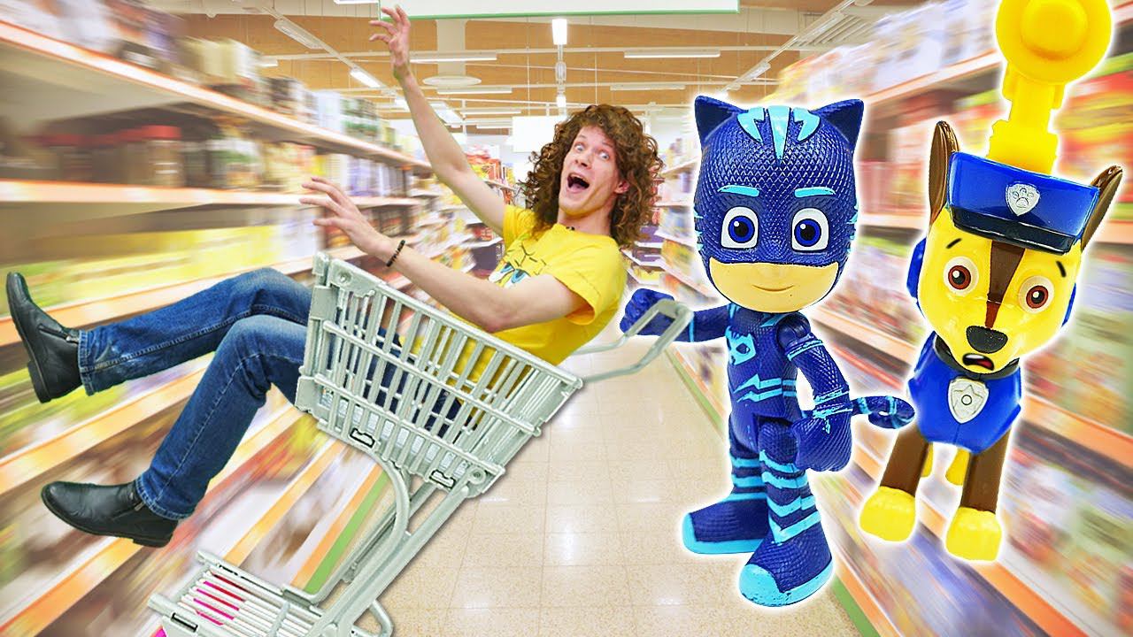 Игры в магазин - Как покупать в супермаркете? Развивающие мультики Веселая Школа для малышей смотреть онлайн