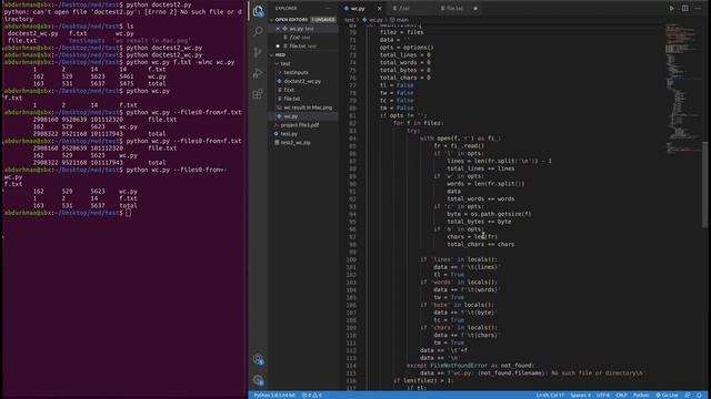 شرح كود GNU's Word Count (wc) implementation in Python - Arabic смотреть онлайн