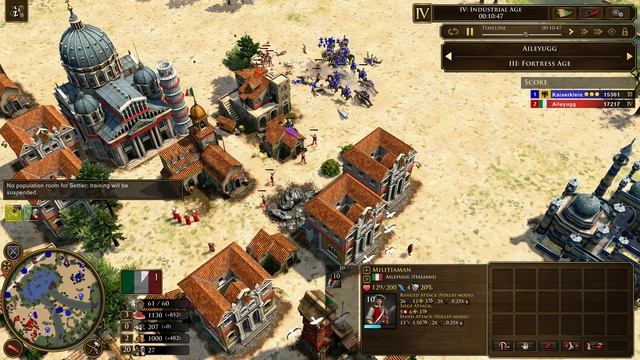 Age of Empires 3- Germany Vs Italy | Kaiserklein Vs Aileyugg | Aoe3 DE | Definitive Edition | UHD смотреть онлайн