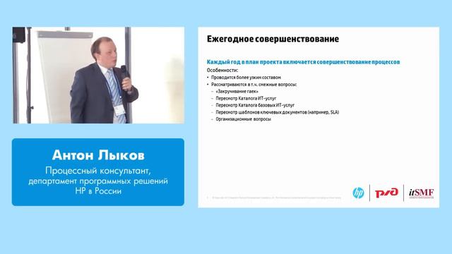 5. А.Лыков. ITSM-проект года 2012 ОАО "РЖД" смотреть онлайн