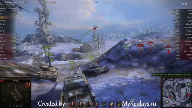 WOT: Arctic Region - T69 - 3 frags - смотреть онлайн