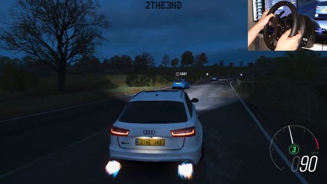 AUDI RS6 CRUISING and night drive - forza horizon 4 (THRUSMASTER T300RS GT) смотреть онлайн