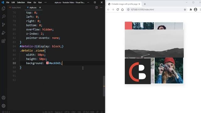Clickable Image Gallery With Cool Animated Profile Card Using HTML & CSS & jQuery смотреть онлайн