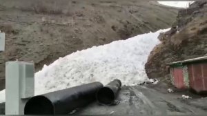 Лавина в селе Цахур. Рутульский район. Дагестан.