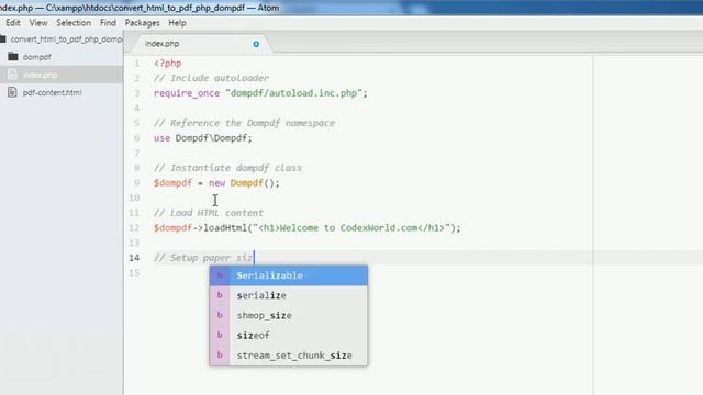 Convert HTML to PDF in PHP with Dompdf смотреть онлайн