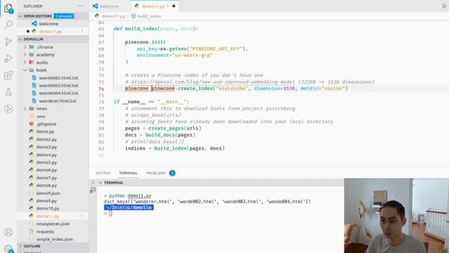Building an AI language tutor: Pinecone + LlamaIndex + GPT-3 + BeautifulSoup смотреть онлайн