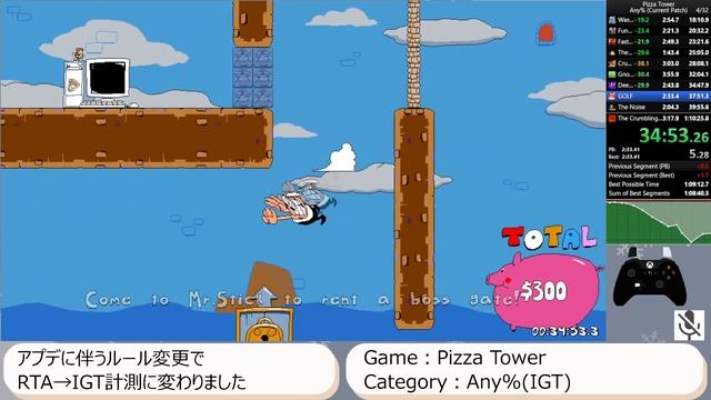 Pizza Tower - Any% speedrun in 1:09:17 igt смотреть онлайн