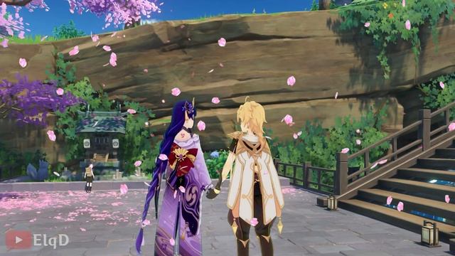 Ei Hangout Event | Aether x Ei - Genshin Impact Animation смотреть онлайн