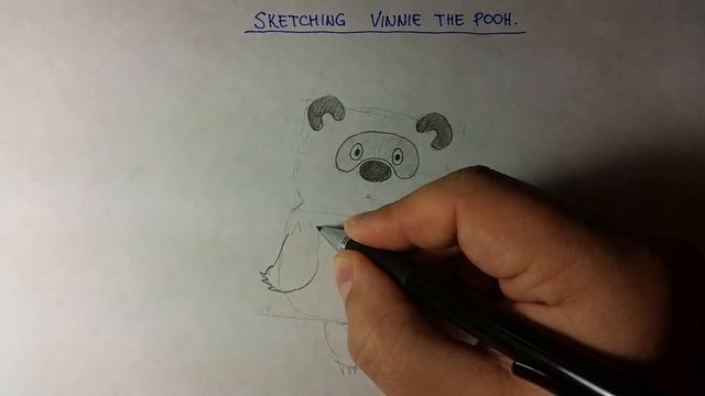 Рисунки карандашом. Как нарисовать Винни-Пуха поэтапно.Sketching Vinnie the Pooh step by step. смотреть онлайн