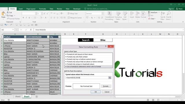 How to Make Search box In Excel ( Excel Trick) смотреть онлайн