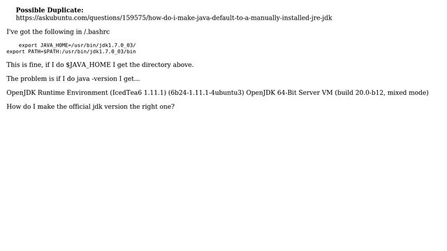 Ubuntu: How do I make the official JDK version the default java? смотреть онлайн
