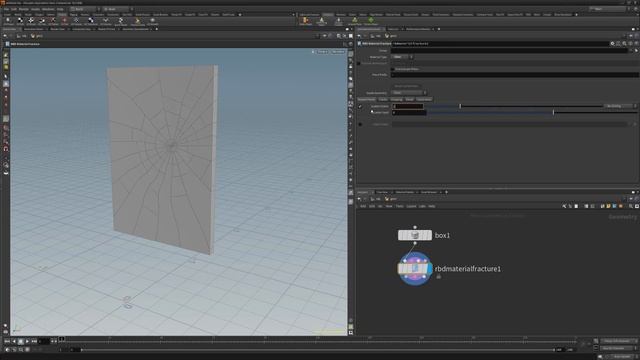 Houdini | RBD Material Fracture Geometry Node смотреть онлайн