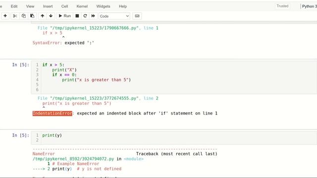 Types of Errors | Python | Telugu смотреть онлайн