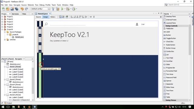 Java Modern Inspiration UI - Netbeans смотреть онлайн