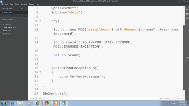 PHP Data Objects (PDO) Tutorial Part -1 | Selecting Data From Database смотреть онлайн