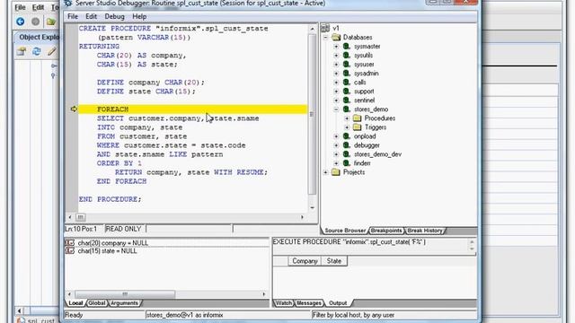 AGS Server Studio: 03 Stored Procedure Debugger смотреть онлайн