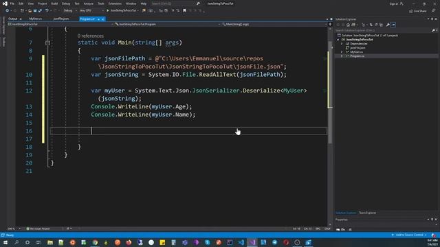 How to convert json to c# object (poco) and c# object to json string. Working with Json in C# смотреть онлайн