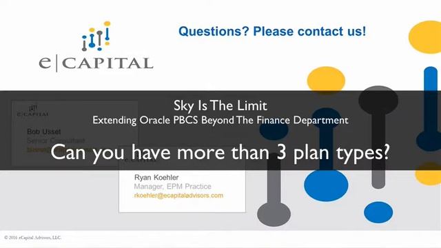[Can you have more than 3 plan types?] Extending Oracle PBCS Beyond The Finance Dept смотреть онлайн