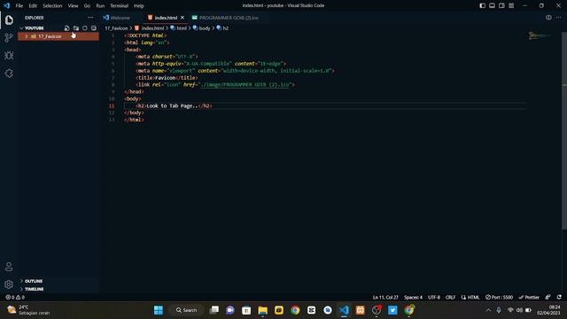 Pagetitle pada HTML смотреть онлайн