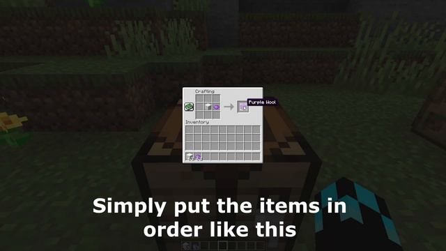 Minecraft: How to Craft Purple Wool (10 Second Crafts) смотреть онлайн