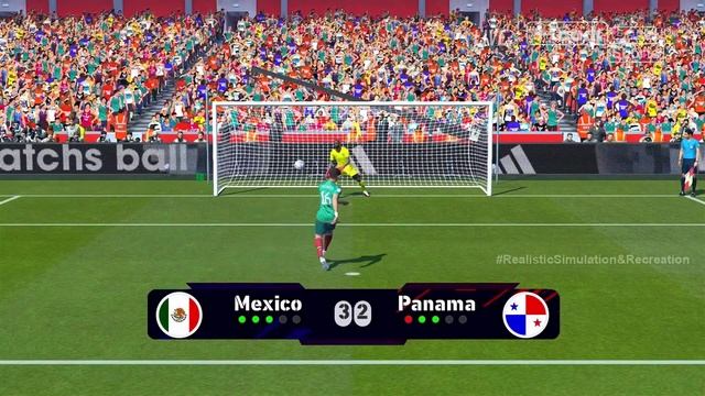 Penalty Shootout MEXICO vs. PANAMA [4-3] GOLD CUP | Video Game Simulation & Recreation смотреть онлайн