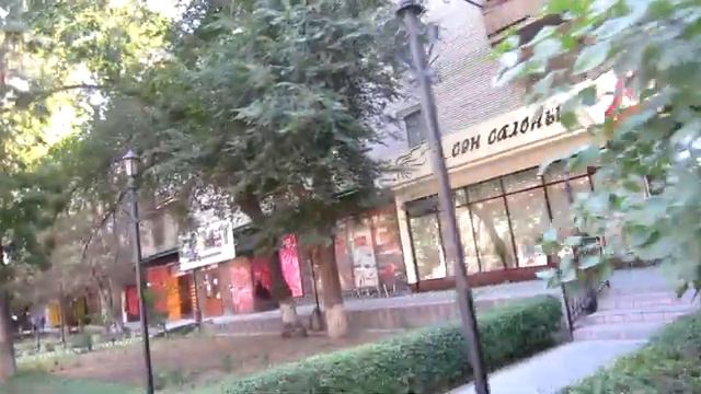 Тараз (Джамбул) Прогулка по Ворошилова мимо Ж\Д больницы и Гимназии №24 ( бывш школы № 320 смотреть онлайн