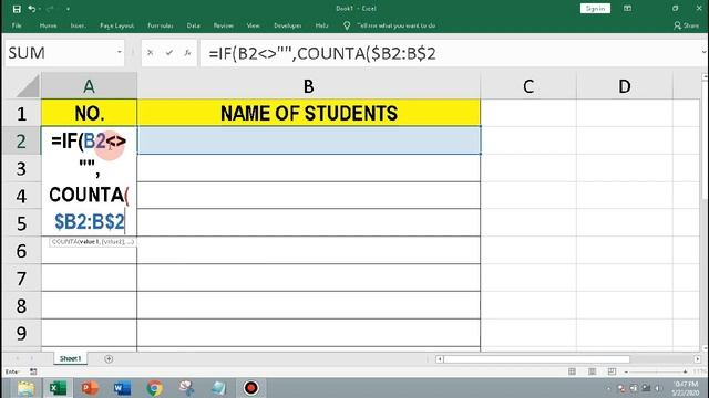 How to Autonumber Rows If Adjacent cell NOT Blank in Excel смотреть онлайн