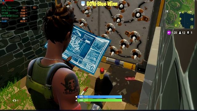 Fortnite / GTX 750ti 2GB / G4560 3.5GHz / 8GB RAM смотреть онлайн