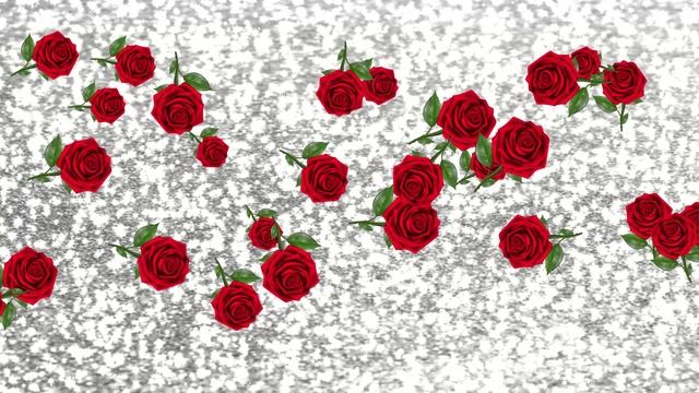 Красные розы на мерцающем фоне. Фон для монтажа смотреть онлайн
