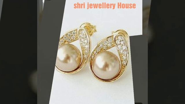 Latest Pearls tops 2020 designs/ Daily wear Gold pearls earrings collection/ shri jewellery House смотреть онлайн