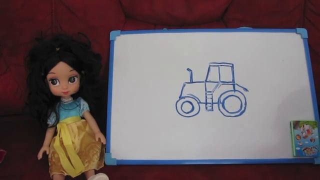 Научиться рисовать видео урок рисования Рисуем просто по шагам трактор смотреть онлайн