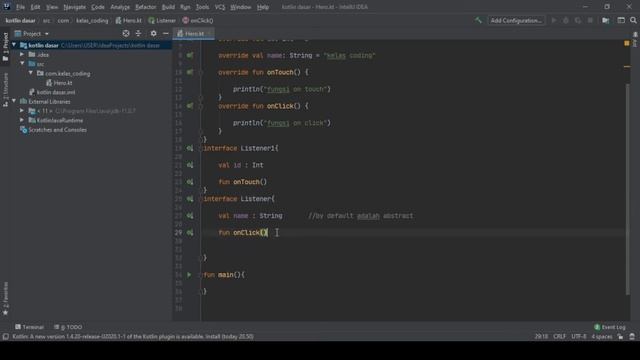 Belajar Kotlin OOP Bahasa Indonesia - 14 - Interface смотреть онлайн