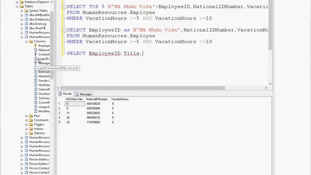 Thực hành từ khóa Like trong SQL Server смотреть онлайн