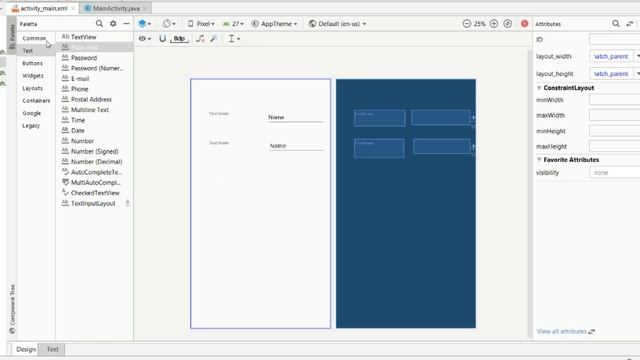 Design using Constraint Layout in Android Studio смотреть онлайн