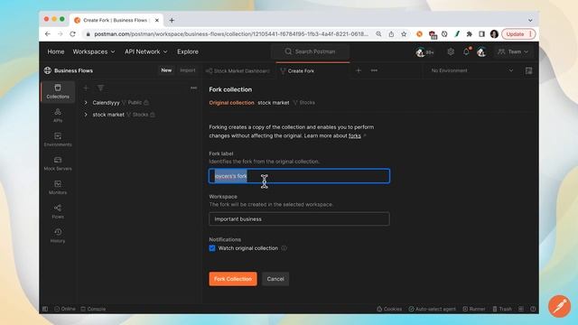 Fork a Flow | Postman Flows смотреть онлайн