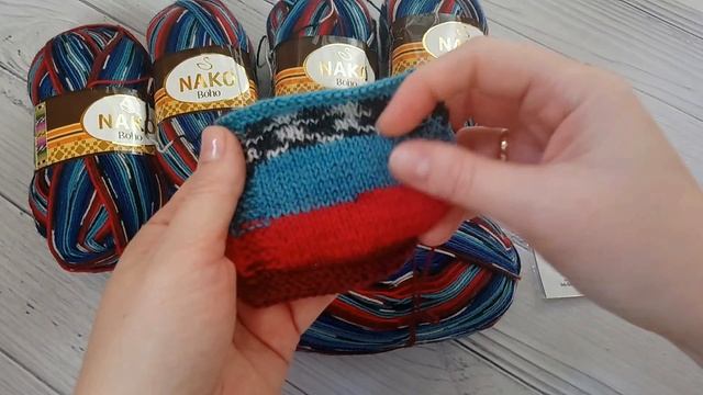 Новая пряжа Nako Boho (Нако бохо). Спицы KnitPro Симфония. Обзор. смотреть онлайн