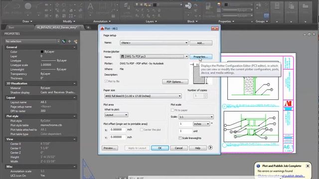 AutoCAD dwg to a PDF смотреть онлайн