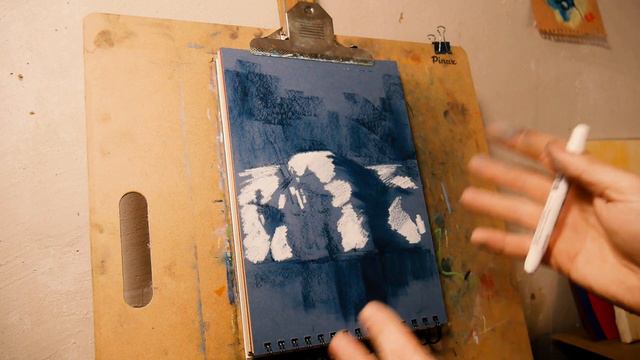 Супер приём для яркого света .Масляная пастель.\Oil Pastel.