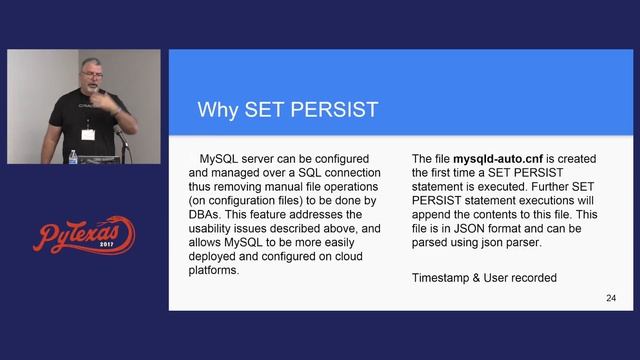 Dave Stokes - MySQL 8—A New Beginning (PyTexas 2017) смотреть онлайн