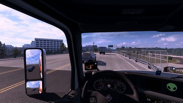 POV Truck Driving International LT From Sacramento To Stockton | American Truck Simulator Gameplay