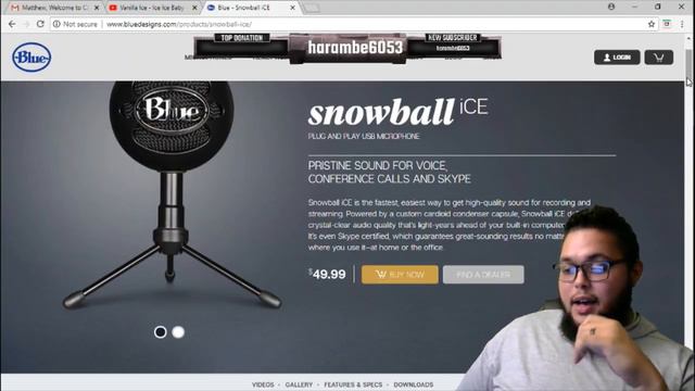 Blue Snowball iCE Unboxing + Mic Test! смотреть онлайн
