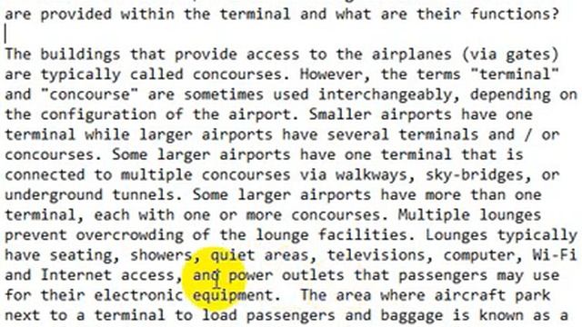 Airport terminal. What services are provided within the terminal and what are their functions? смотреть онлайн
