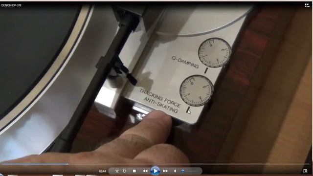 Настройка тонарма (Дополнение к видео о вертушке DENON DP-37F) смотреть онлайн