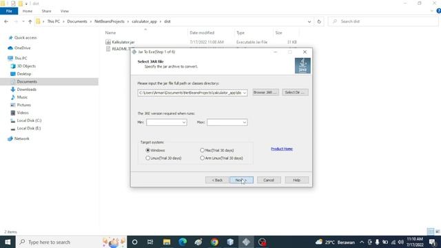 Cara Menjadikan File Jar menjadi Exe Aplikasi Dekstop pada Project Java Neatbeans #java #project смотреть онлайн