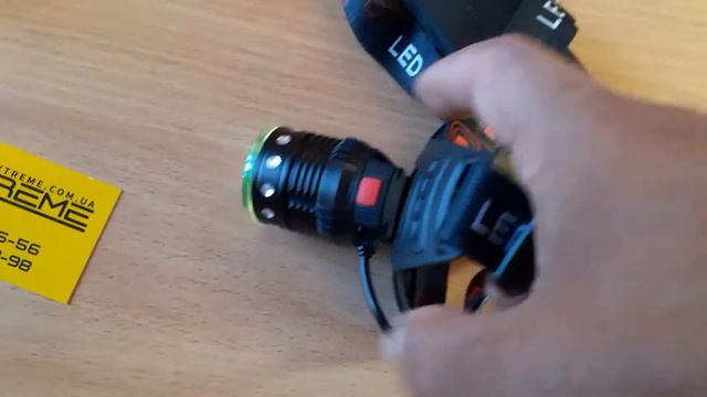 BL-T105 t6+cob. Комбинированный налобный фонарь. |Видеообзор 4Extreme.com.ua смотреть онлайн