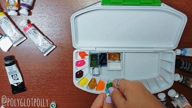 Заполняю новую палитру акварелью смотреть онлайн