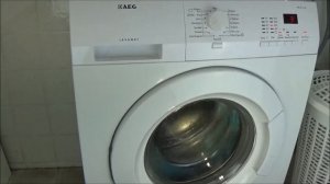 Unbalanced spins washing machine AEG Lavamat Protex L72475FL, test example movie 262